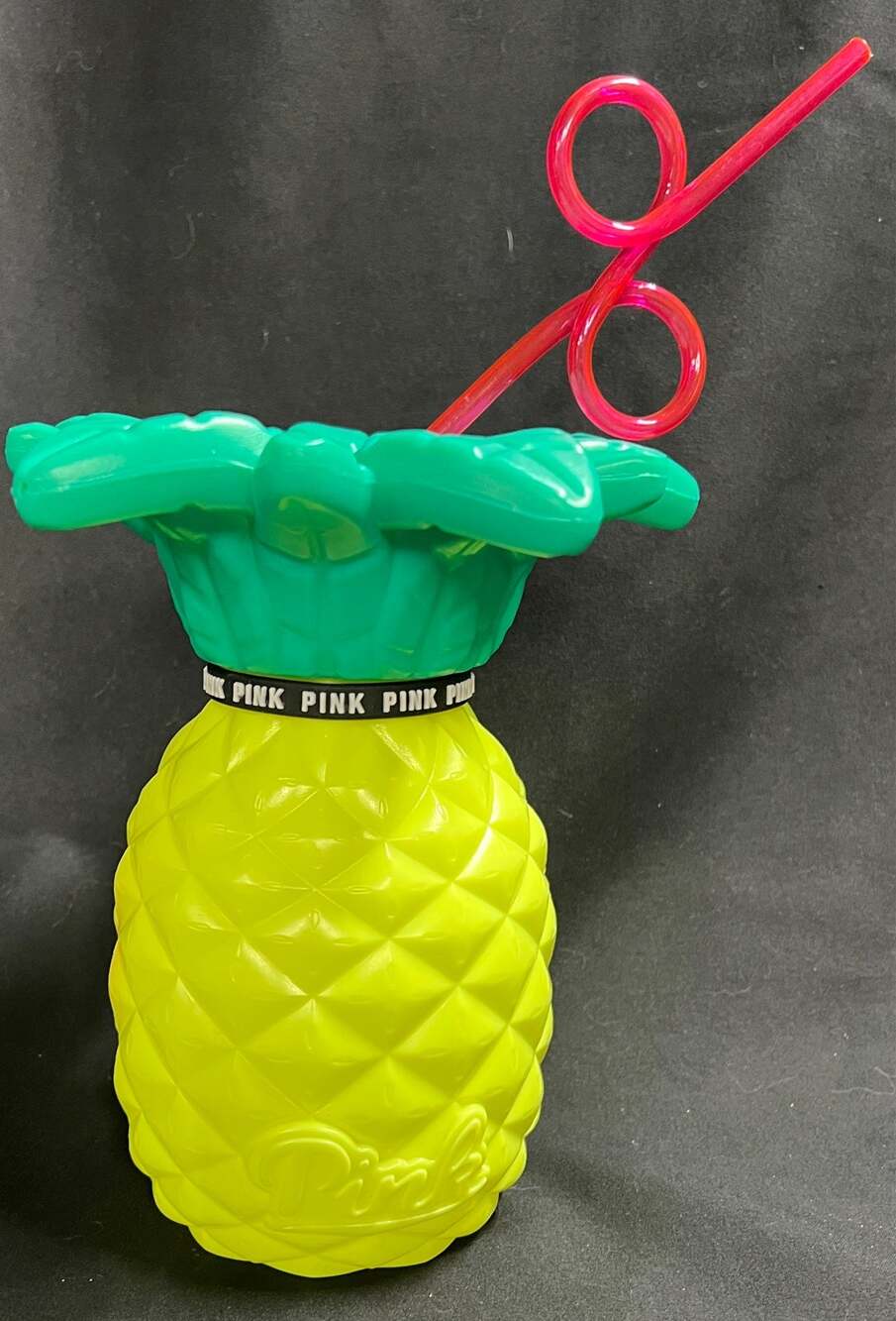 NWOT Pink Victoria’s Secret Pineapple Straw Cup